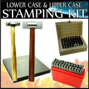 3mm Lower case & Upper case Stamping Kit w/ 4oz Hammer  