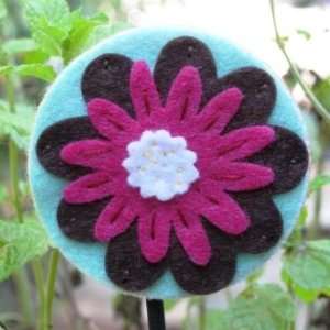 Hand Sewn and Embroidered Hair Clip