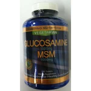  Vegetarian Glucosamine 1500mg MSM 1000mg 180 Tablets 