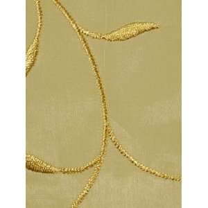  Twining Leaves Gold Indoor Drapery Fabric Arts, Crafts 
