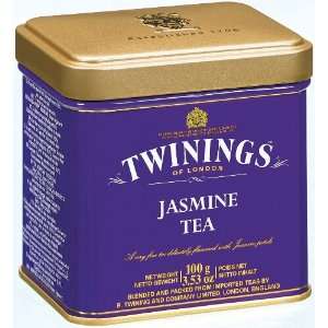 Twinings Jasmine Green Loose Tea Tin 100 Gram, Pack of 2  