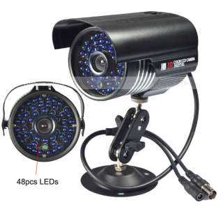 600TVL SONY COLOR CCD 48pcs BLUE LED CCTV Outdoor Camera Wide Angle 