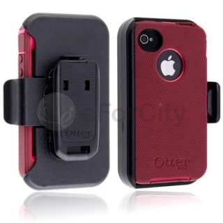   Defender Pink/Plum Case Cover+MIRROR Film Protector for iPhone 4 G 4S