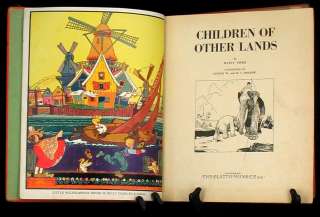 CHILDREN OF OTHER LANDS BOOK PIPER HOLLING ILLUS 1933  