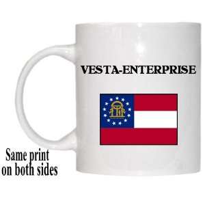  US State Flag   VESTA ENTERPRISE, Georgia (GA) Mug 