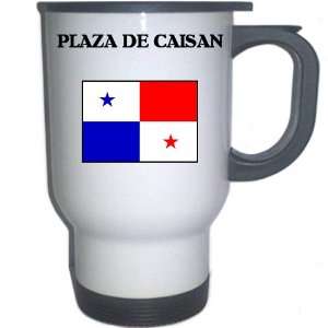  Panama   PLAZA DE CAISAN White Stainless Steel Mug 