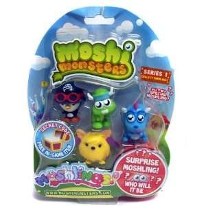  Moshi Monsters Moshlings 5 Figure Pack   Peppy   Shelby 