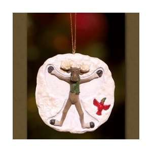  Mountain Mooses Snow Angels Christmas Ornament