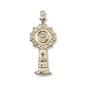 Monstrance Unusual & Specialty Gold Filled Monstrance Pendant Gold 