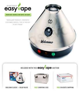 NEW Volcano Vaporizer Classic w/ Solid Valve with FREE Carrying Case 