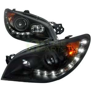  06 07 Subaru Impreza Black Led Projector Headlight 