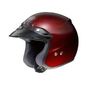  Shoei RJ Platinum R Metallic Open Face Helmet Large  Red 