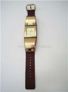 Michael Kors Leather Gold Steel Watch MK2200 BRWN  