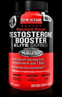 NEW SIX STAR NUTRITION PRO STRENGTH TESTOSTERONE BOOSTER 60 CAPS 