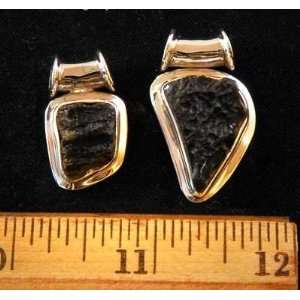  Moldavite Crystal Pendant (Bezel/Slide) (5/8 to 1)   1pc 