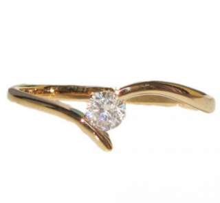   Swarovski crystal rose gold GP Ring promise engagement wedding  