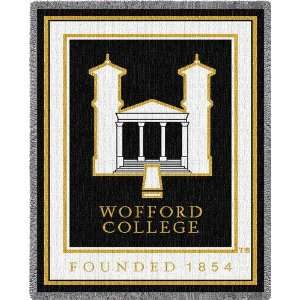 Wofford College Jacquard Woven Throw   69 x 48 