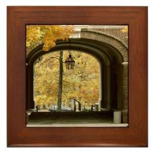   Hall Arch Miami university Framed Tile by 