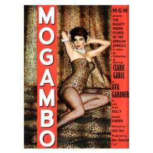  Retro Movie Prints Mogambo   Clark Gable Ava Gardner 