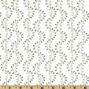   Match Retro Dots Ivory/Black Fabric By The Yard Arts, Crafts & Sewing