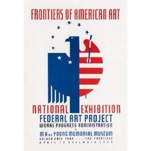  Frontiers of American Art National Exhibition 28X42 