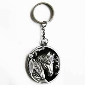  Horse Keychain Keyring WT 057BK 