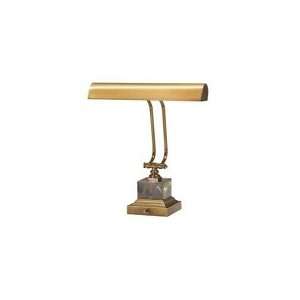 com 14 Weathered Brass/Black and Tan Marble Piano/DeskLamp by House 