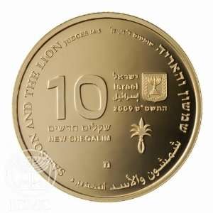   State of Israel Coins Samson and the Lion   Gold Coin