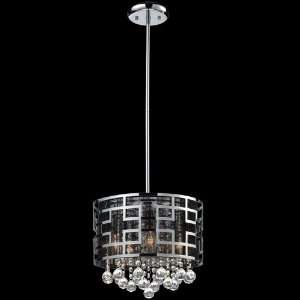  By Zlite Mirach Collection Chrome Finish 6 Light Crystal 
