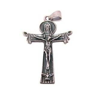  Large Trinity crucifix Pewter(6.5cm or 2.55) Rosary 
