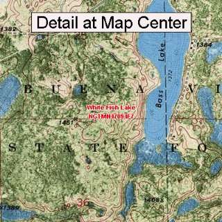 USGS Topographic Quadrangle Map   White Fish Lake, Minnesota (Folded 
