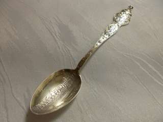 Washington Square, IA Antique Sterling Silver Souvenir Spoon ★ Free 