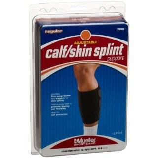 Mueller Adjustable Calf/Shin Splint Support, Wraparound design, Black 