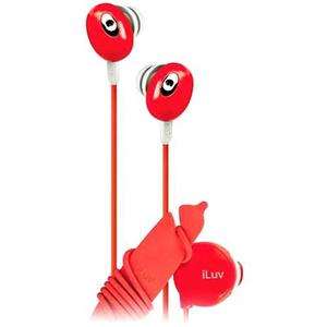 Wholesale iLUV IEP311 Stereo Earphone Red 5 Pcs  