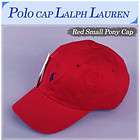 Polo Mens Womens Hat Baseball Golf Cap Sports Red with Dark Blue Small 