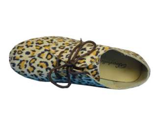   Style Oxfords sandy 21 Color Leopard Imitacion Suede  