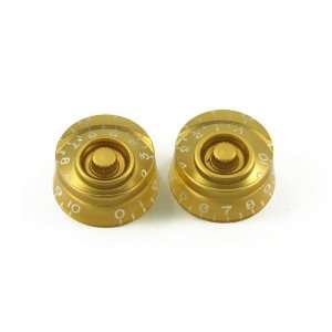 METRIC SPEED KNOB GOLD (SET OF 2) Musical Instruments