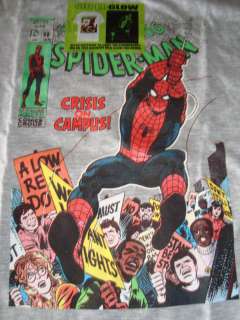 New SpiderMan Marvel Comics T shirt Glow In The Dark Cool Effects X 