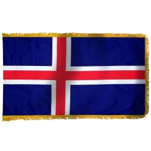  Iceland Flag 4X6 Foot Nylon PH and FR Patio, Lawn 