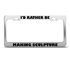   Be Making Sculpture Metal license plate frame Tag Holder Automotive