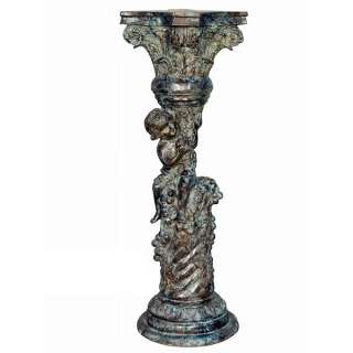 Solid Bronze Cupid pedestal stand New Martelle Column   