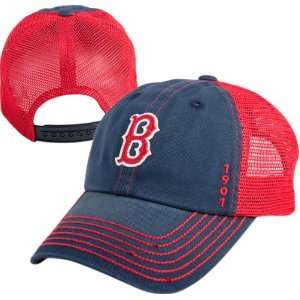   Red Sox Navy Vintage Mesh Snapback Adjustable Hat