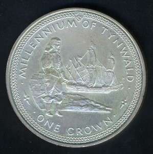 ISLE OF MAN CROWN KM# 47a 1979 PROOF COIN AS SHOWN  