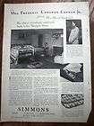 1929 simmons bed mattress in newport home ad 