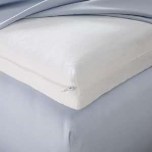   Extra Thick Covered Memory Foam Topper ( Full, White )