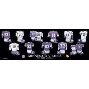  Minnesota Vikings Evolution Plaque