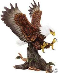 Intricately Detailed Porcelain Eagle Figurine  