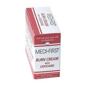  Medi First Burn Cream with Lidocaine 0.9 Gram Packet   25 