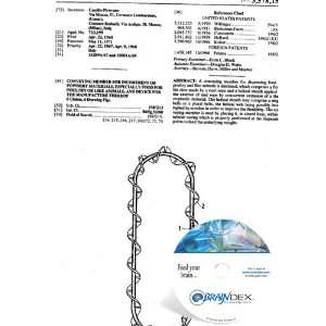 NEW Patent CD for CONVEYING MEMBER FOR INCOHERENT OR POWDERY MATERIALS 