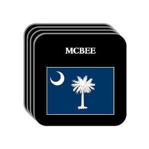  US State Flag   MCBEE, South Carolina (SC) Set of 4 Mini 